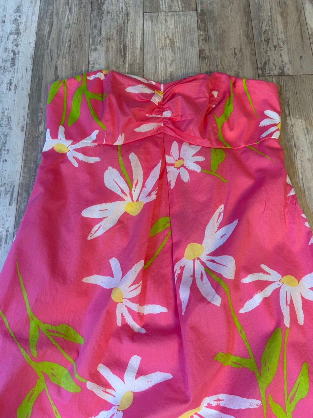 Lilly Pulitzer Bright Pink Floral Strapless Dress - Picture 2 of 13